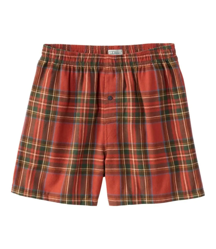 Men's Scotch Plaid Flannel Boxers