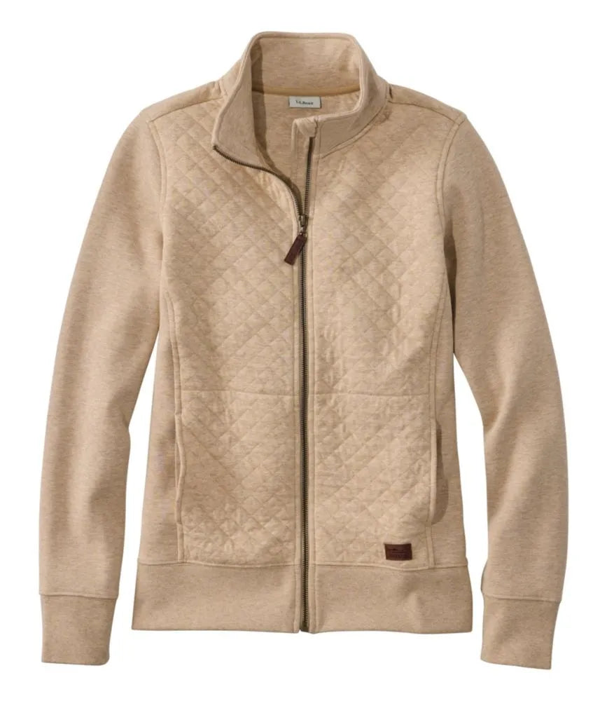 Women's Quilted Full-Zip Sweatshirt