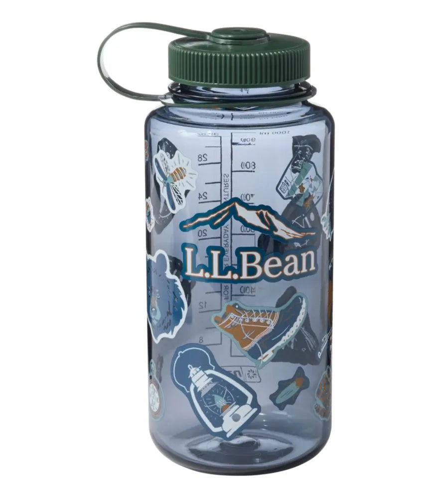 Nalgene Sustain Wide Mouth Water Bottle with L.L.Bean Print, 32 oz.