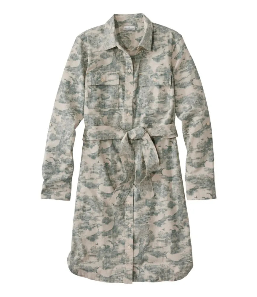 Women's Signature Camp Shirt Dress, Button-Front