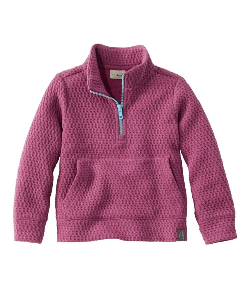Toddlers' Ridgeknit Pullover, Glow-in-the-Dark Quarter-Zip