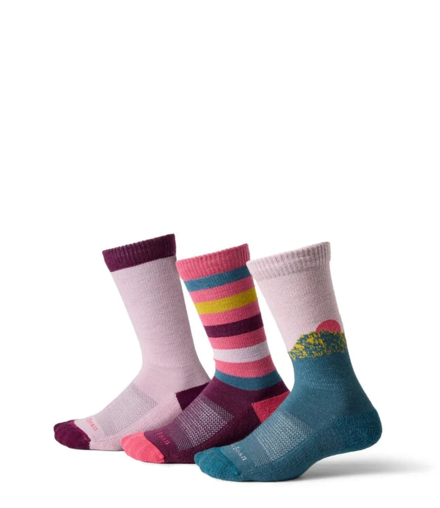 Kids' Camden Trail Socks, 3-Pack
