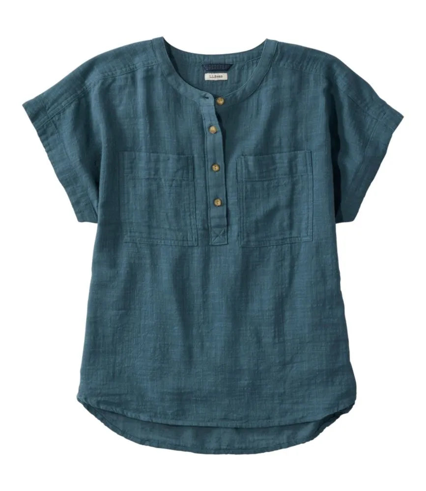 Women's L.L.Bean Day Breeze Shirt, Short-Sleeve Popover