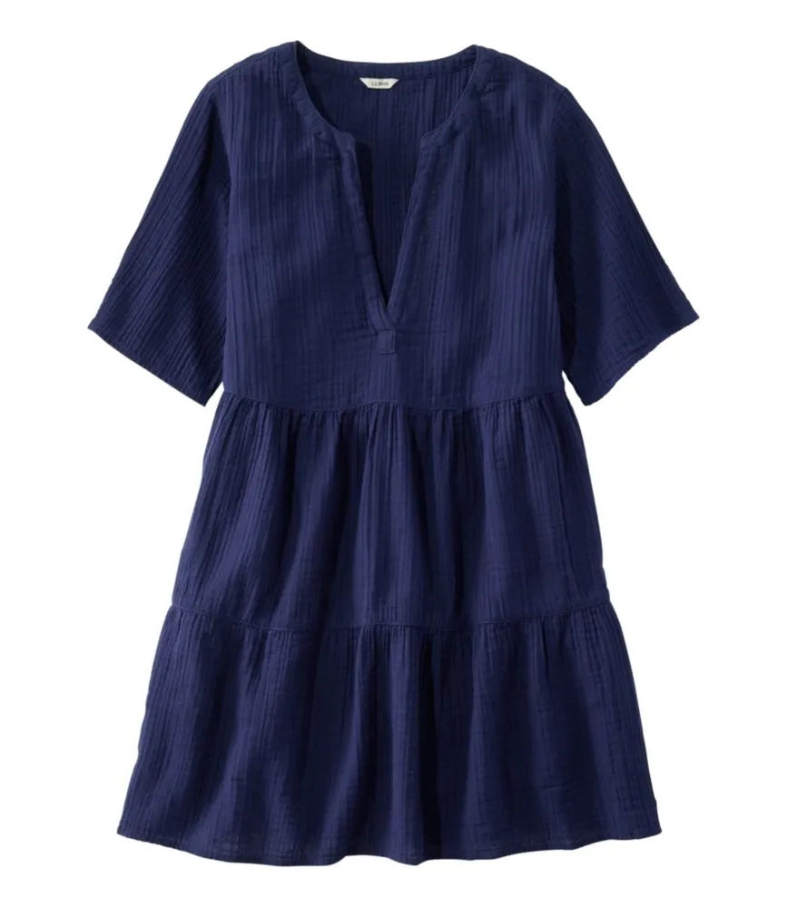 Women's Cloud Gauze Cover-Up Tiered Dress