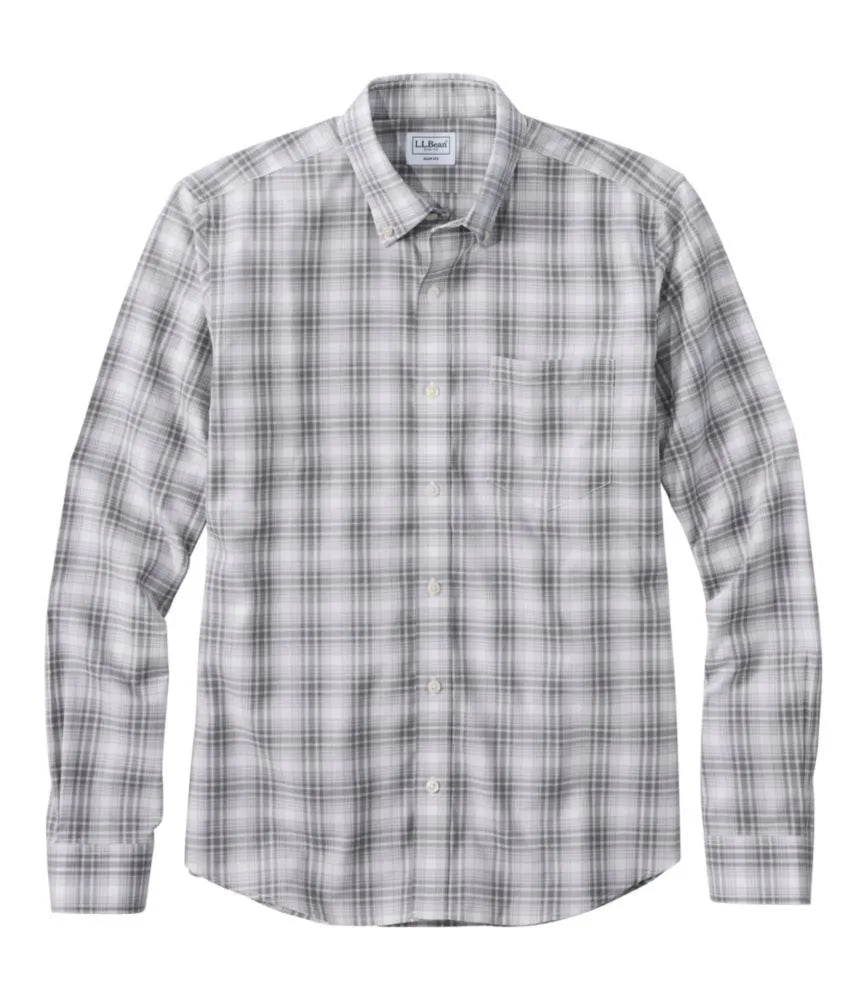 Men's Wrinkle-Free Kennebunk Sport Shirt, Long-Sleeve, Slim Fit, Check