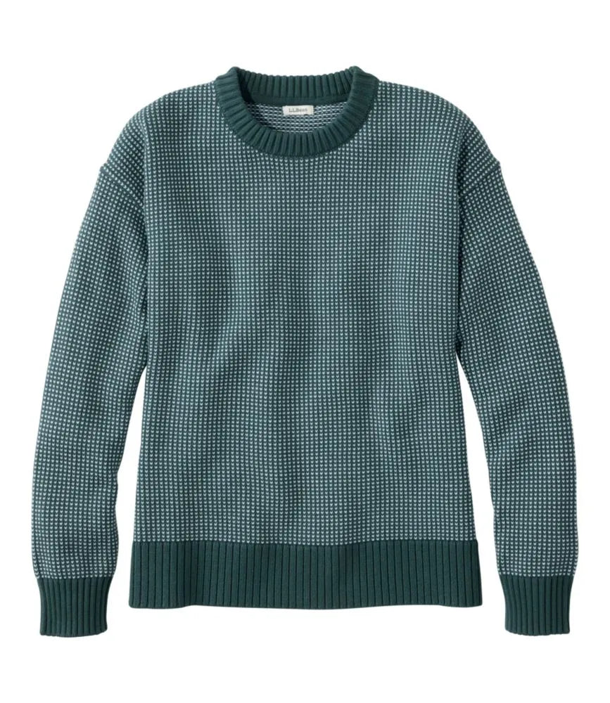 Women's The Original Double L® Sweater, Crewneck Bird's-Eye