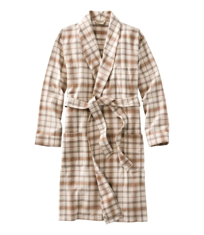 Men's Scotch Plaid Flannel Robe