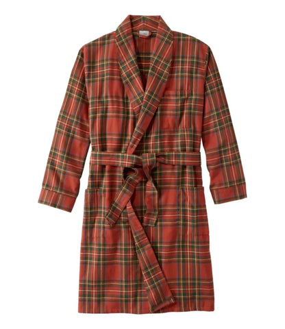 Men's Scotch Plaid Flannel Robe