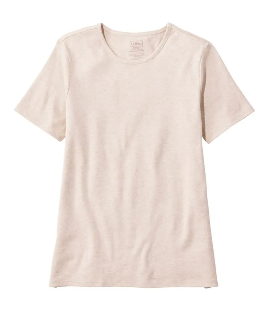 Women's Pima Cotton Tee, Short-Sleeve Crewneck