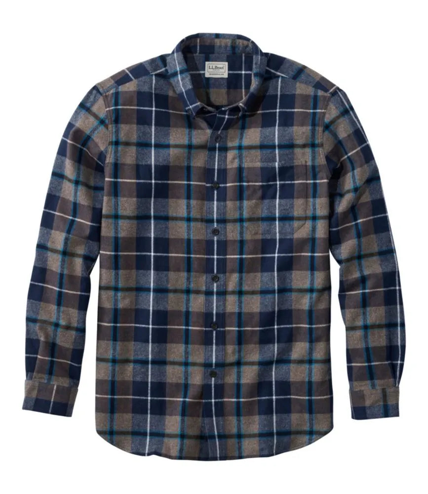 Men's Scotch Plaid Flannel Shirt, Traditional Fit