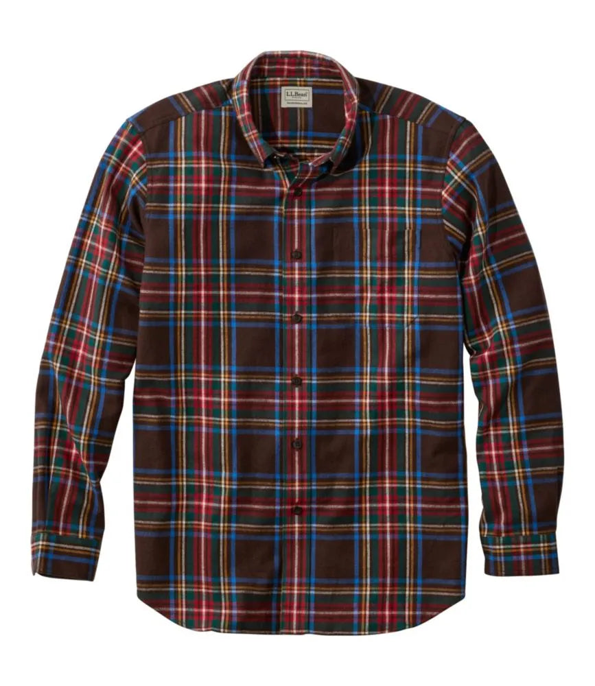 Men's Scotch Plaid Flannel Shirt, Traditional Fit