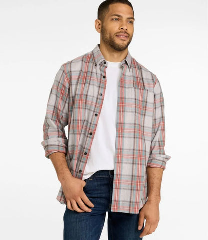 Men's Scotch Plaid Flannel Shirt, Traditional Fit