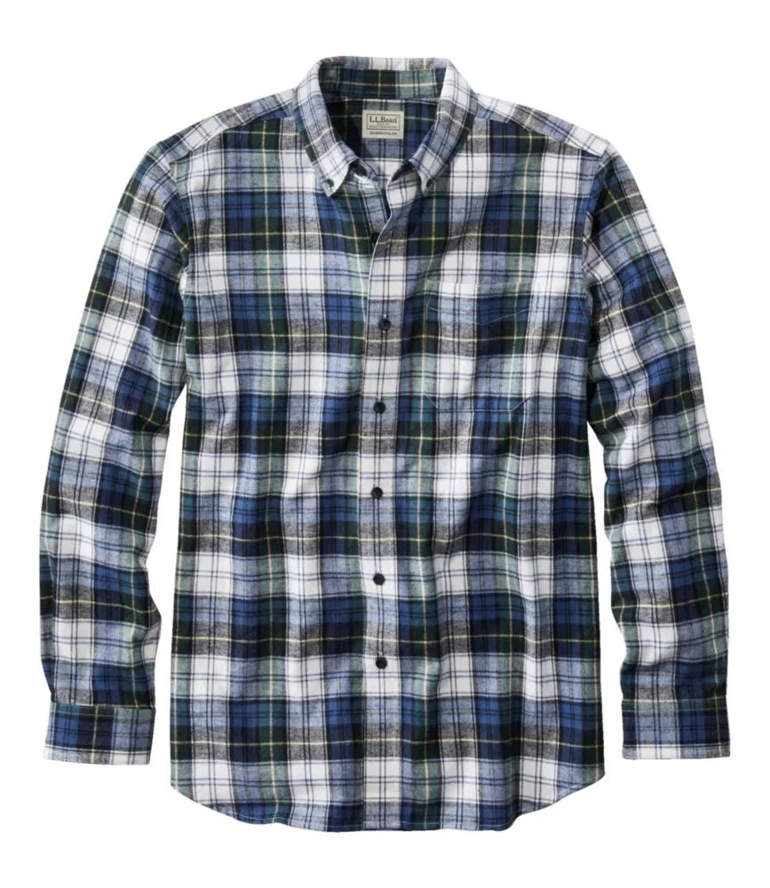 Men's Scotch Plaid Flannel Shirt, Traditional Fit