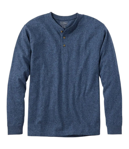 Men's Carefree Unshrinkable Tee, Traditional Fit, Long-Sleeve Henley