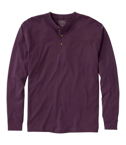 Men's Carefree Unshrinkable Tee, Traditional Fit, Long-Sleeve Henley
