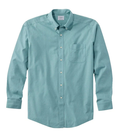 Men's Wrinkle-Free Pinpoint Oxford Cloth Shirt, Traditional Fit Tattersall