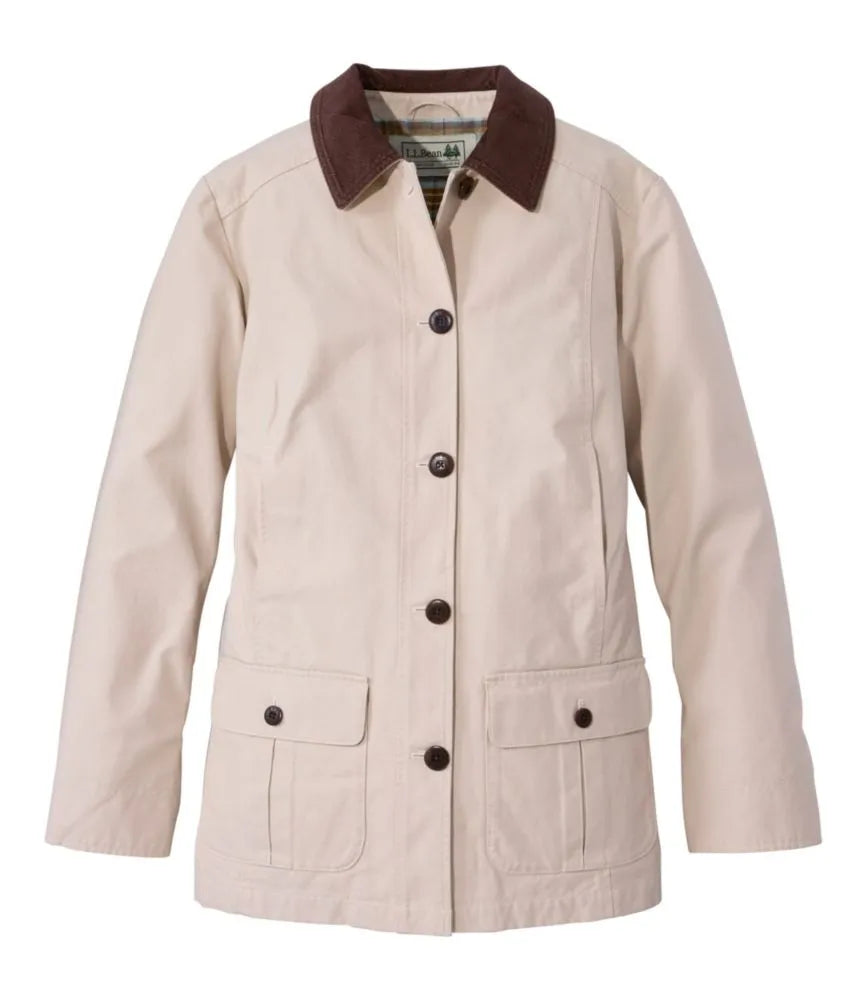Women's Adirondack Barn Coat, Flannel-Lined