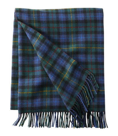 L.L.Bean Washable Wool Throw, Plaid 54" x 60"