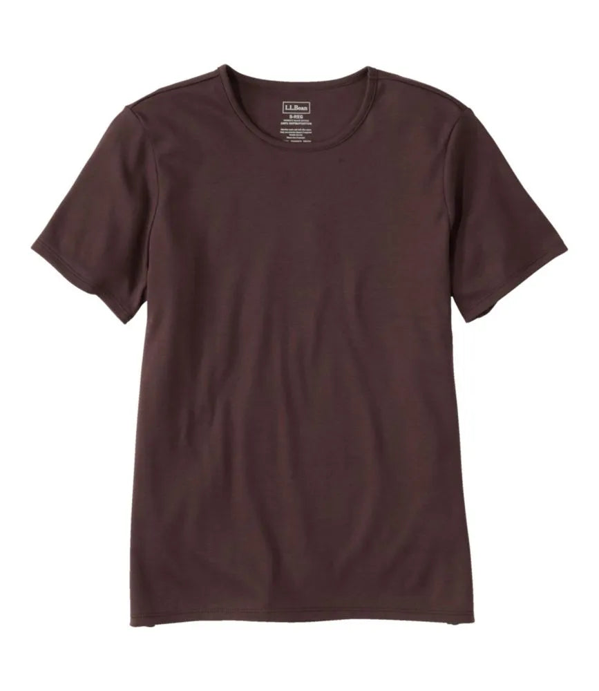 Women's Pima Cotton Tee, Short-Sleeve Crewneck