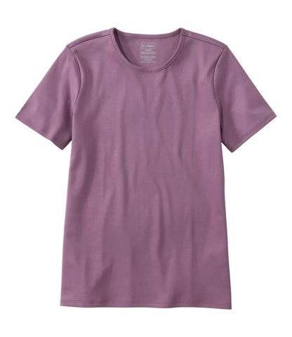 Women's Pima Cotton Tee, Short-Sleeve Crewneck
