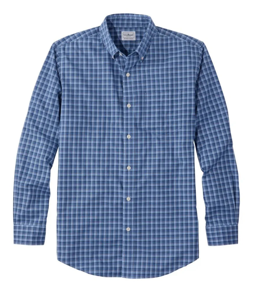 Men's Wrinkle-Free Kennebunk Sport Shirt, Slightly Fitted Check