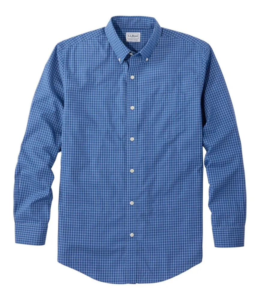 Men's Wrinkle-Free Kennebunk Sport Shirt, Slightly Fitted Check