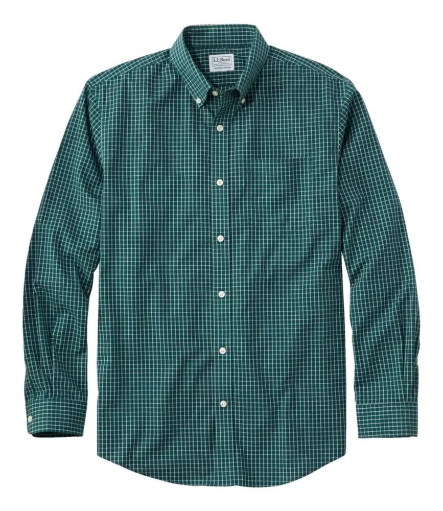 Men's Wrinkle-Free Kennebunk Sport Shirt, Slightly Fitted Check