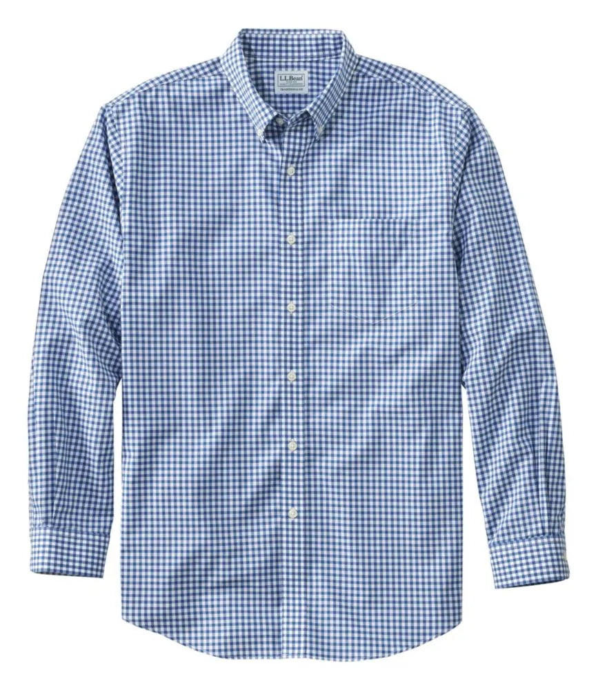 Men's Wrinkle-Free Kennebunk Sport Shirt, Traditional Fit Check