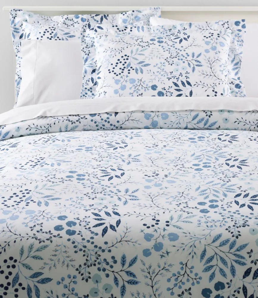 280-Thread-Count Pima Cotton Percale Comforter Cover Collection, Print