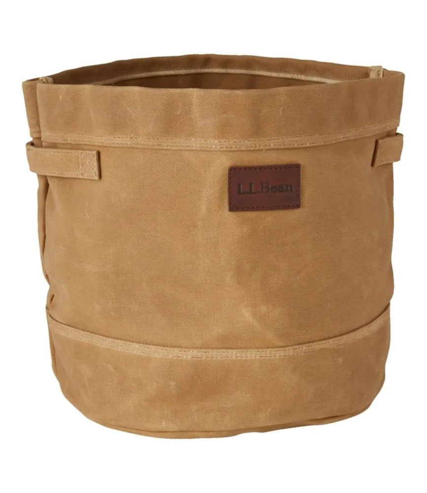 Waxed-Canvas Storage Tote