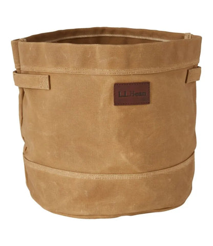Waxed-Canvas Storage Tote