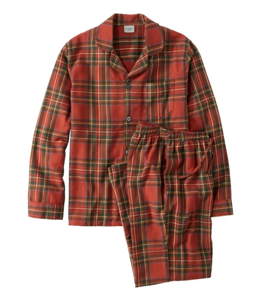 Men's Scotch Plaid Flannel Pajamas