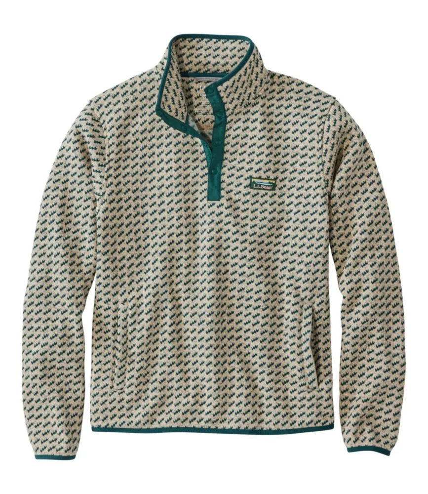 Men's L.L.Bean Sweater Fleece Pullover, Print