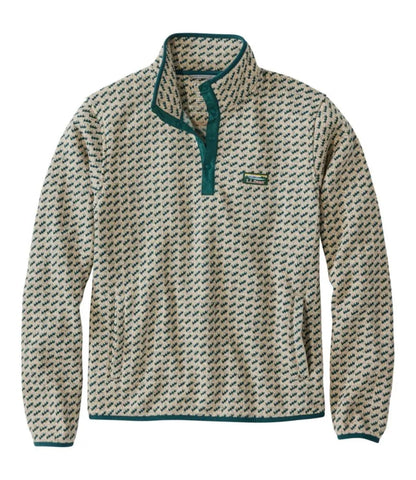 Men's L.L.Bean Sweater Fleece Pullover, Print