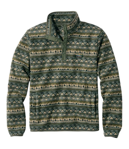 Men's L.L.Bean Sweater Fleece Pullover, Print