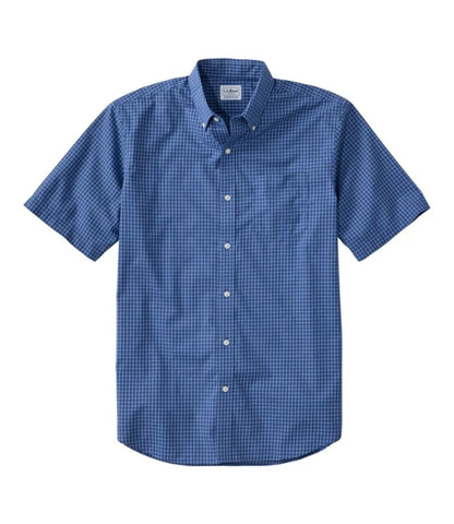 Men's Wrinkle-Free Kennebunk Sport Shirt, Traditional Fit Short-Sleeve Check