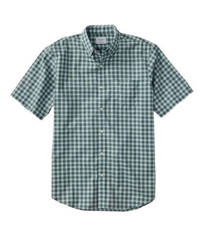 Men's Wrinkle-Free Kennebunk Sport Shirt, Traditional Fit Short-Sleeve Check