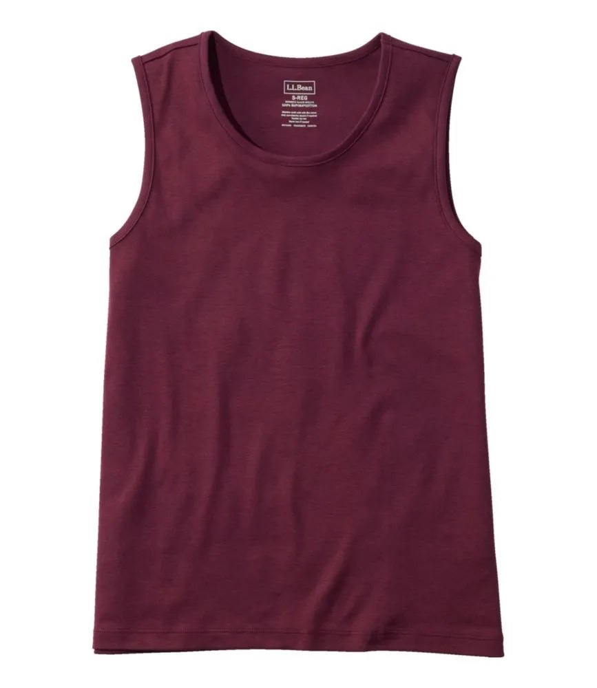 Women's Pima Cotton Tee, Shell