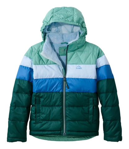 Kids' Bean's Down Jacket, Colorblock