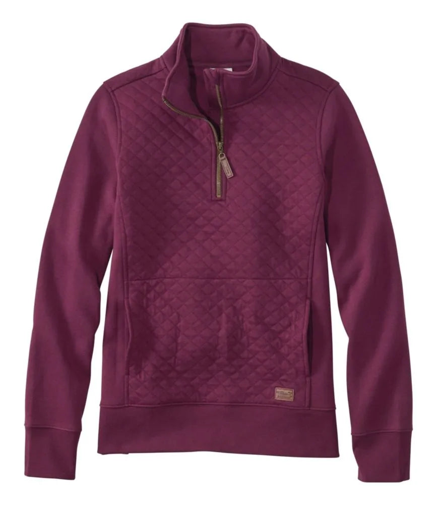 Women's Quilted Quarter-Zip Pullover