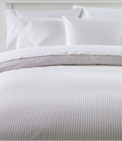 Premium Egyptian Percale Comforter Cover Collection, Stripe