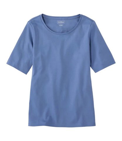 Women's L.L.Bean Jewelneck Tee, Elbow-Sleeve