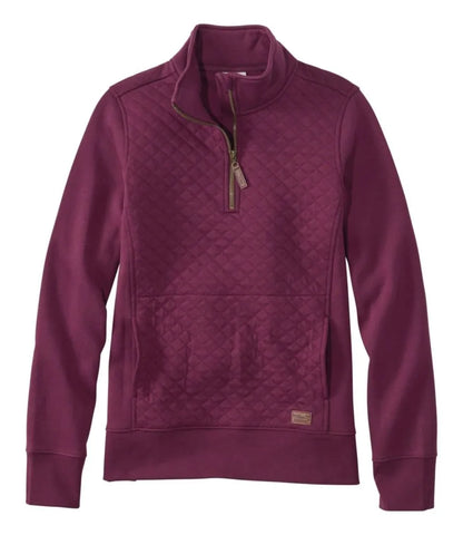 Women's Quilted Quarter-Zip Pullover
