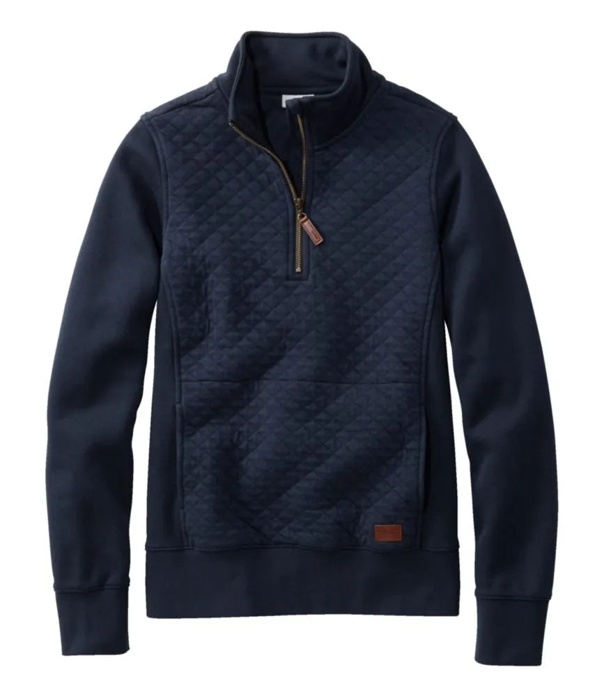 Women's Quilted Quarter-Zip Pullover