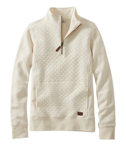 Women's Quilted Quarter-Zip Pullover