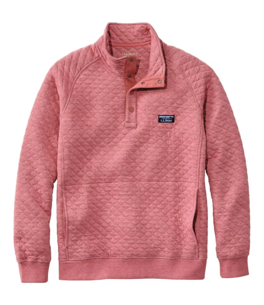 Men's Quilted Sweatshirt, Mockneck