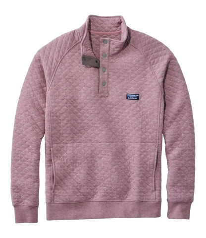 Men's Quilted Sweatshirt, Mockneck