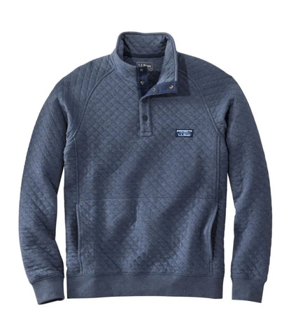 Men's Quilted Sweatshirt, Mockneck