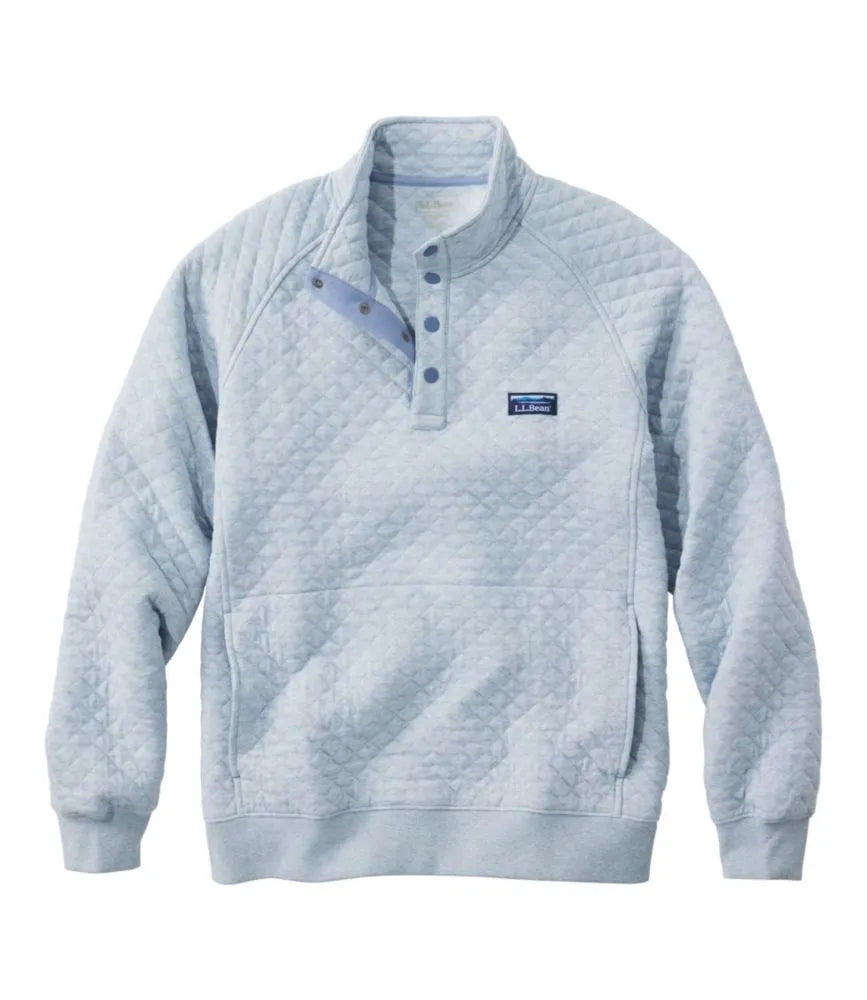 Men's Quilted Sweatshirt, Mockneck