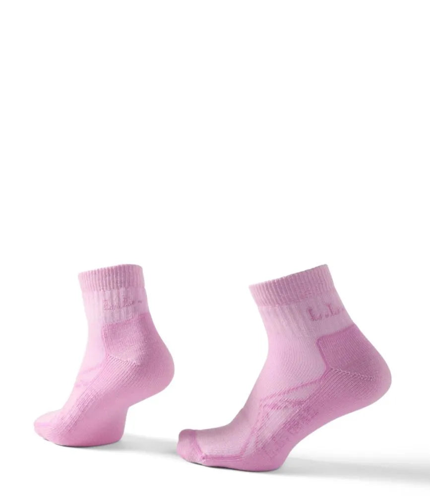 Adults' Cresta Wool Lightweight Hiking Socks, Quarter-Crew